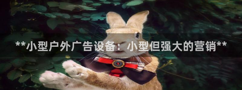 杏宇平台代理多少钱一个：**小型户外广告设备：小型但强大的营销**
