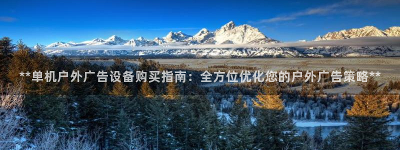 杏宇平台代理怎么样赚钱：**单机户外广告设备购买指南：全方位优化您的户外广告策略**