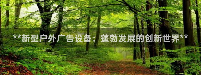 杏宇平台代理多少钱一次：**新型户外广告设备：蓬勃发展的创新世界**