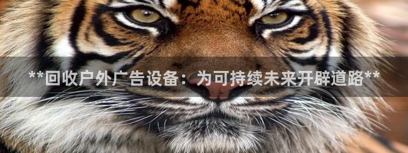 杏宇官方平台官网入口：**回收户外广告设备：为可持续未来开辟道路**