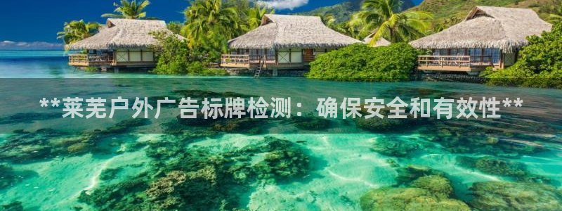杏宇平台客服：**莱芜户外广告标牌检测：确保安全和有效性**