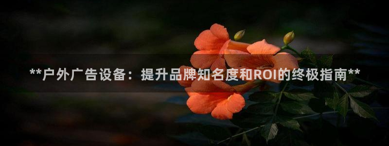 杏宇平台代理怎么赚钱：**户外广告设备：提升品牌知名度和ROI的终极指南**