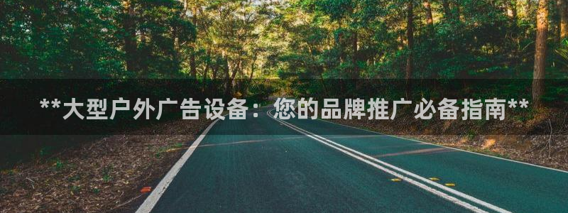 杏宇平台登录步骤图：**大型户外广告设备：您的品牌推广必备指南**