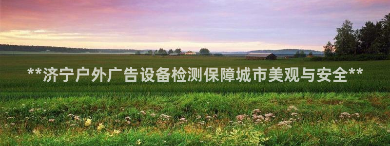 杏宇平台代理怎么样啊：**济宁户外广告设备检测保障城市美观与安全**