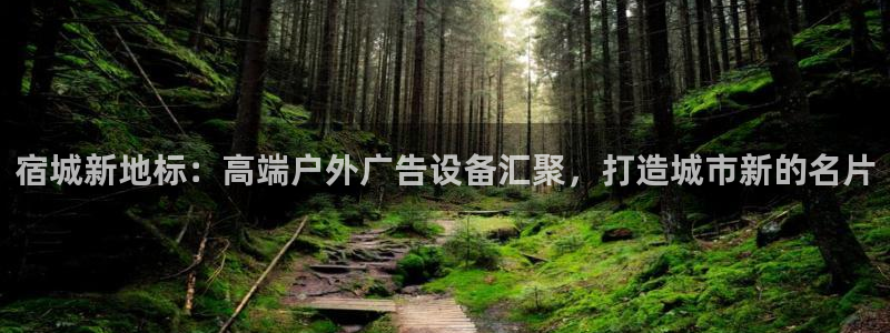 杏宇平台代理多少钱一个：宿城新地标：高端户外广告设备汇聚，打造城市新的名片