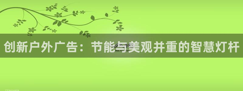 杏宇平台主管：创新户外广告：节能与美观并重的智慧灯杆