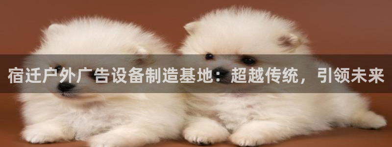 杏宇平台测速链接：宿迁户外广告设备制造基地：超越传统，引领未来