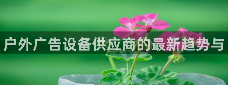 杏宇平台怎么样赚钱：户外广告设备供应商的最新趋势与