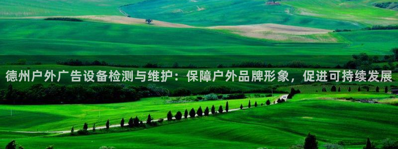 杏宇平台注册地址：德州户外广告设备检测与